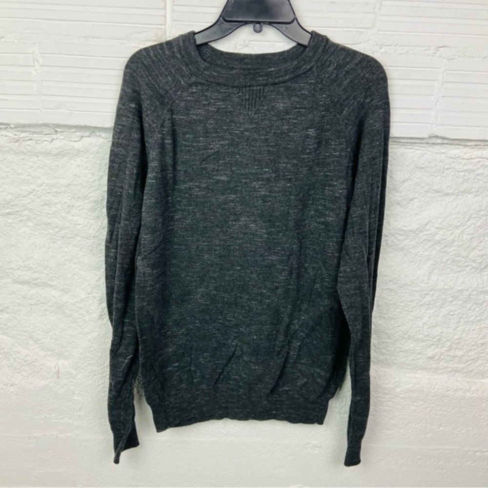 Mutual weave Men's Dark Gray Crewneck Sweater size large tall